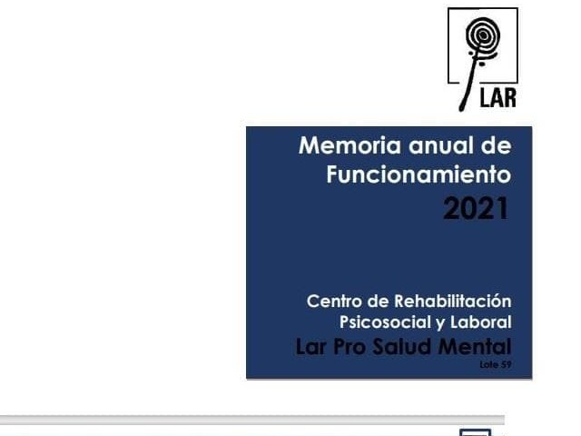 Memoria 2021 Asociación Lar